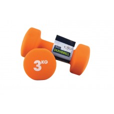 Fitness Mad 3.0Kg Neoprene Dumbbells - Orange