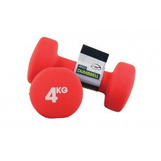 Fitness Mad 4.0Kg Neoprene Dumbbells - Red