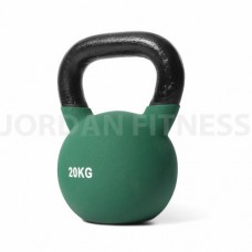 Jordan Fitness Coloured Neoprene Covered Kettlebell (each) 20kg - Green