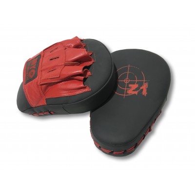 Myo - Sparring Hook & Jab Pads Grey/Red PU Leather 