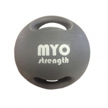 MYO - Double Grip Medicine Balls - 6kg - Grey/Yellow 