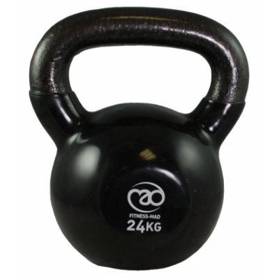 Fitness Mad 24Kg Kettlebell - Black