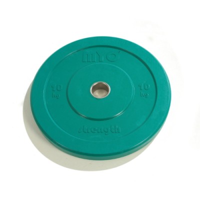 MYO - Olympic Coloured Solid Rubber Bumper Plates 10kg (Single)