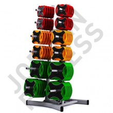 Jordan Ignite Urethane Studio Barbell Set x 12 with Rack
