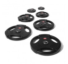 Urethane Olympic discs (round) Black - 1.25kg