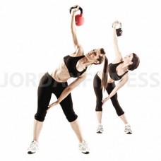 Jordan Fitness Coloured Neoprene Covered Kettlebell (each) 32kg - Dark Blue