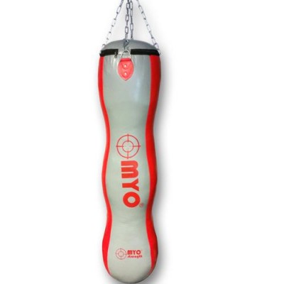 Myo - Triple Punch Bag Grey/Red Leather