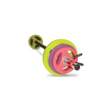 Physical Pump Sets - (30mm)  Black Bar - Coloured Discs - pr each 1.25k, 2.5, 5, 30mm Collars