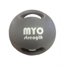 MYO - Double Grip Medicine Balls - 10kg - Grey/Orange 