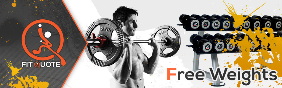 Free weights, Dumbbells, Barbells and Olympic Plates from FIT Quote