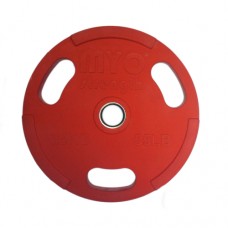 MYO - Red Olympic Rubber Discs 25kg (Single)
