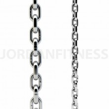 Jordan Fitness Lifting Chains (Pair) Nickel Chrome Finish with Collar 13.5kg 