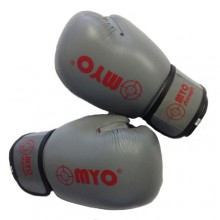 *Just Arrived*  Myo - Boxing Gloves Grey/Red Leather - 12oz