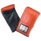 YORK Boxing Mitt All Leather - Red/Blk