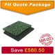 Functional flooring 50 sq/m BSW shock layer with synthetic grass above. Fitted and bonded