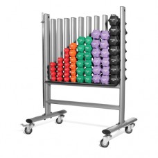 Studio Dumbell Rack (new oval frame) - Silver